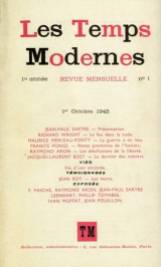Les Temps Modernes, edited by Jean-Paul Sartre